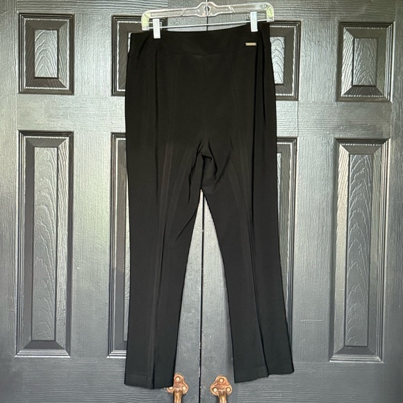 Joseph Ribkoff Black Flare Pants with Split Ankle Size 10 US - Picture 5 of 12